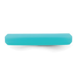 Silicone Aqua Blue 4mm Ridged Edge Band - SL-329C943E-5839
