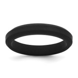 Silicone Black 4mm Ridged Edge Band - SL-C2661C57-9498