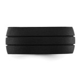 Silicone Black 8.50mm Grooved Band - SL-36FD5728-8803