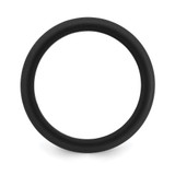 Silicone Black 8.7mm Domed Band Size 14