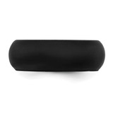 Silicone Black 8mm Domed Band Size 11
