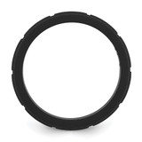 Silicone Black 8mm Grid Pattern Band - SL-0A0AA35C-4924
