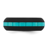 Silicone Black with Blue Grooved Center 7.50mm Band - SL-F07446C3-5632