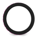 Silicone Black with Pink Grooved Center 7.50mm Band - SL-D99DC836-4247