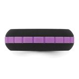 Silicone Black with Purple Grooved Center 7.50mm Band - SL-A8718CFA-5115