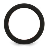 Silicone Black with Red Line Center 7.5mm Flat Band Size 7