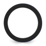Silicone Black with Removable Blue Center 8mm Band - SL-C3DFDC0D-7099