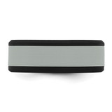 Silicone Black with Removable Grey Center 8mm Band - SL-BD9D30FF-5754
