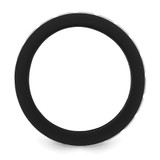 Silicone Black with White Grooved Center 7.50mm Band - SL-E6583062-7568