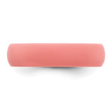Silicone Coral 5.7mm Domed Band Size 9