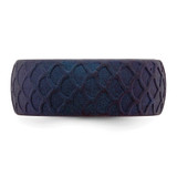Silicone Dark Blue 8.70mm Fish Scale Pattern Band - SL-2AA1B1D2-9373