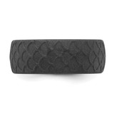 Silicone Dark Gray 8.70mm Fish Scale Pattern Band - SL-16C54F3E-8708