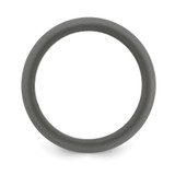 Silicone Dark Grey 8.7mm Domed Band Size 8