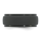 Silicone Dark Grey 9mm Ridged Edge Band - SL-2D117C95-1684