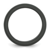 Silicone Dark Grey 9mm Ridged Edge Band - SL-D762EA7F-4815