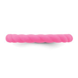 Silicone Fuchsia 3mm Braided Band - SL-E01E9289-8031