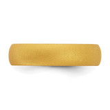 Silicone Gold Metallic 5.7mm Domed Band Size 8