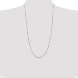 14K 28 inch .9mm Box with Spring Ring Clasp Chain