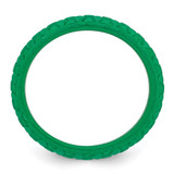 Silicone Green Mermaid Pattern 5.7mm Domed Band Size 10