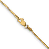 14K 28 inch 1.1mm Box with Lobster Clasp Chain