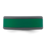 Silicone Grey with Removable Green Center 8mm Band - SL-A367D04D-9325