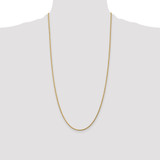 14K 28 inch 1.75mm Diamond-cut Rope with Lobster Clasp Chain
