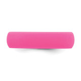 Silicone Hot Pink 5.7mm Domed Band Size 8