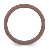 Silicone Light Brown 5.70mm Wood Grain Pattern Band - SL-36E6B77C-1377