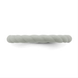Silicone Light Gray 3mm Braided Band - SL-1E36FA8E-3931