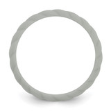 Silicone Light Gray 3mm Braided Band - SL-9245CD30-7977