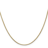 14K 28 inch 1mm Box with Lobster Clasp Chain