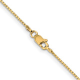 14K 28 inch 1mm Box with Lobster Clasp Chain