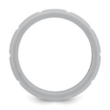 Silicone Light Gray 8mm Grid Pattern Band - SL-BA2F85A6-8841