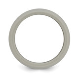 Silicone Light Grey 8.7mm Domed Band Size 11