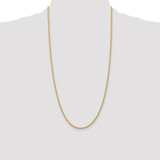 14K 28 inch 2.25mm Regular Rope with Lobster Clasp Chain