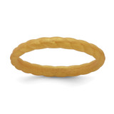 Silicone Metallic Gold 3mm Braided Band - SL-EE01A097-8931