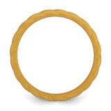 Silicone Metallic Gold 3mm Braided Band - SL-EE01A097-8931
