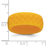 Silicone Metallic Gold 8.70mm Fish Scale Pattern Band - SL-2BB30BCD-6404