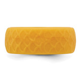 Silicone Metallic Gold 8.70mm Fish Scale Pattern Band - SL-E5892B00-9763