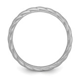 Silicone Metallic Silver 3mm Braided Band - SL-2291A0B3-2649