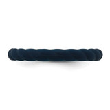 Silicone Midnight Blue 3mm Braided Band - SL-9DE9242D-6873