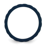 Silicone Midnight Blue 3mm Braided Band - SL-E4F76E4D-6602
