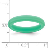 Silicone Mint Green 4mm Ridged Edge Band - SL-A9B57291-6802