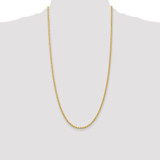14K 28 inch 2.75mm Regular Rope with Lobster Clasp Chain