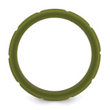 Silicone Olive Green 8mm Grid Pattern Band - SL-28599BA0-3091