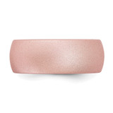 Silicone Pink Metallic 8.7mm Domed Band Size 14