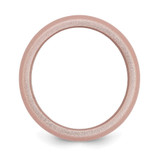 Silicone Pink Metallic 8.7mm Domed Band Size 7