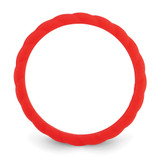 Silicone Red 3mm Braided Band - SL-7AD76365-3246