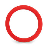 Silicone Red 8mm Domed Band Size 12