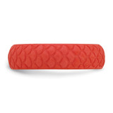 Silicone Red Mermaid Pattern 5.7mm Domed Band Size 9